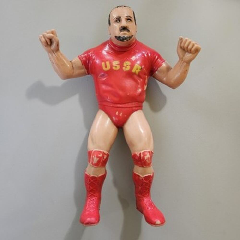 Vintage LJN WWF Nikolai Volkoff Russian Wrestler Action Figure 1984 80s
